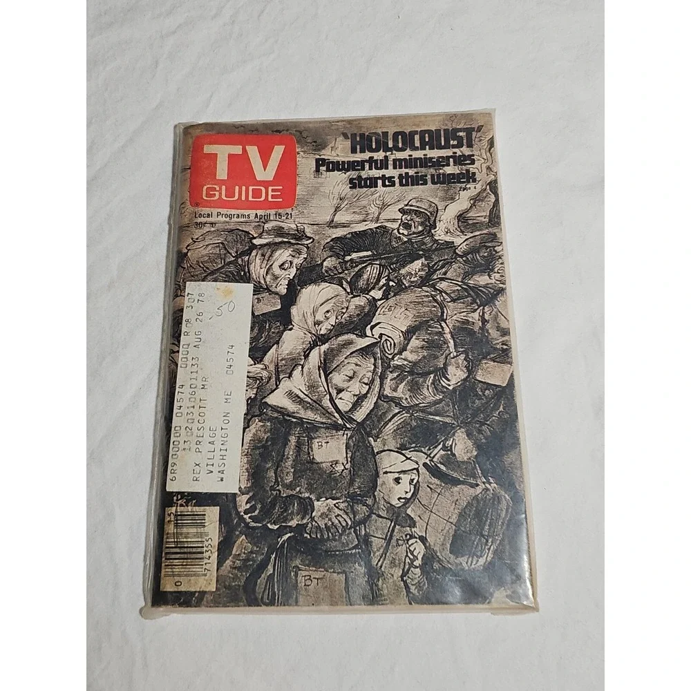 TV GUIDE 1978‎ April 15-21 'Holocaust' Powerful Miniseries Chuck Barris blue men